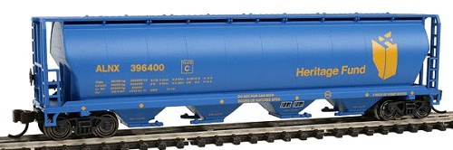 Bachmann Heritage Fund 4-Bay Cylindrical Grain Hopper