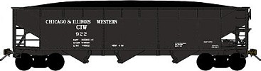 Bluford Shops Chicago & Illinois Western 3 Bay Offset Side Hopper