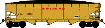 Bluford Shops US Army 3 Bay Offset Side Hopper
