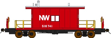 Bluford Shops Norfolk & Western Transfer Caboose