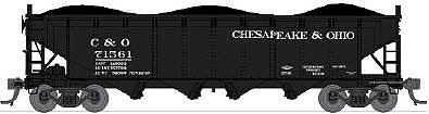 Broadway Limited C&O 70T 4-Bay Hopper