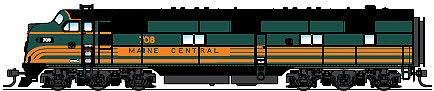 Broadway Limited Maine Central E7A