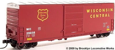 ExactRail Wisconsin Central PC&F 6033 cu. ft. Box Car