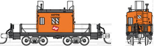 Fox Valley Models Milwaukee Road Transfer Caboose