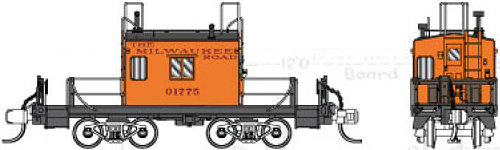 Fox Valley Milwaukee Road Transfer Caboose, Original Scheme