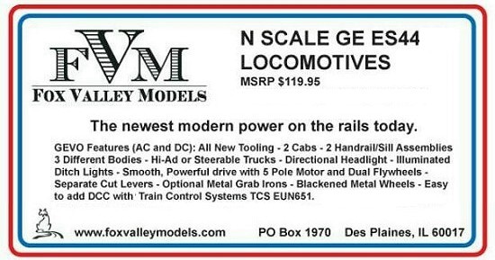 Fox Valley Models ES44AC