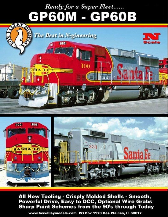 Fox Valley Models ATSF GP60M