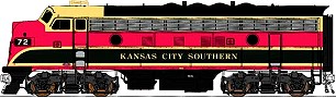 Kansas City Southern InterMountain EMD F-7