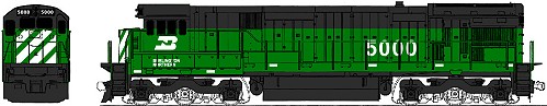 Burlington Northern Kato GE C30-7 Diesel