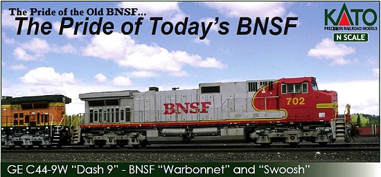 Kato BNSF Warbonnet GE C44-9W