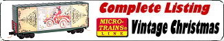 Micro-Trains Vintage Christmas Post Car Series