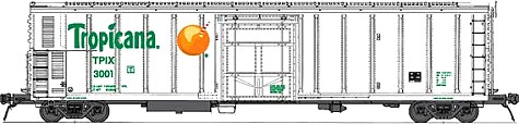 2002 Scheme Tropicana Orange Juice Train Reefer