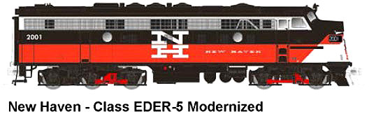 Modernized New Haven FL-9, N Scale