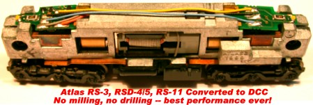 Train Control Systems DCC Conversion for Atlas RS-11