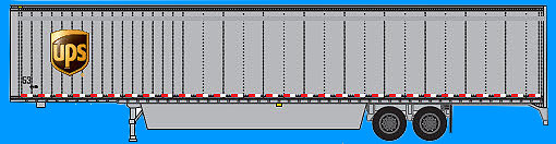 UPS 53' Van with Roll Up Door