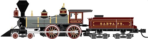 Santa Fe Atlas 4-4-0 Steam Locomotive