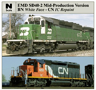 Kato Mid Production SD40-2