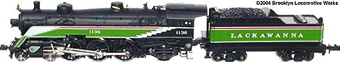 Model Power 4-6-2 Semi-Streamlined Pacific, Lackawanna