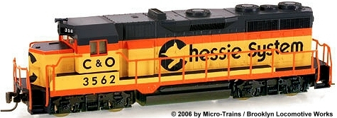 Micro-Trains Z Scale Chessie System GP-35
